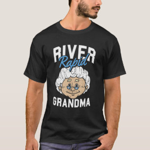 Camiseta Abuela rápida del río rapta tras río Rafting