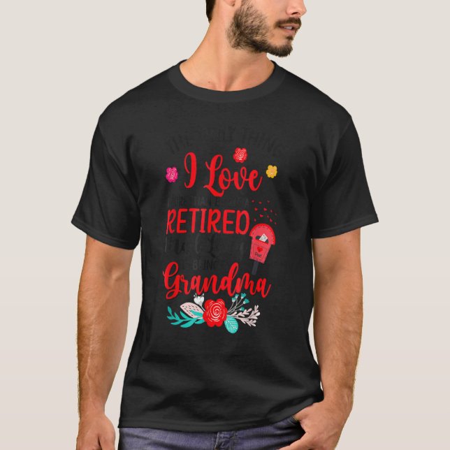 Camiseta Abuela Retirada Trabajadora Postal Retirada (Anverso)