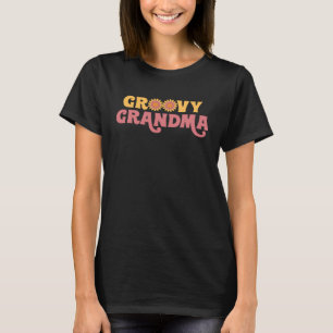 Camiseta Abuela Retro Groovy años 70 Poder Floral Vintage M