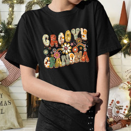 Camiseta Abuela Retro Rainbow Groovy, abuela de moda