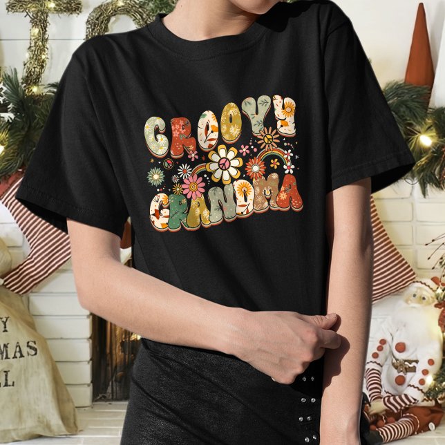 Camiseta Abuela Retro Rainbow Groovy, abuela de moda (Subido por el creador)