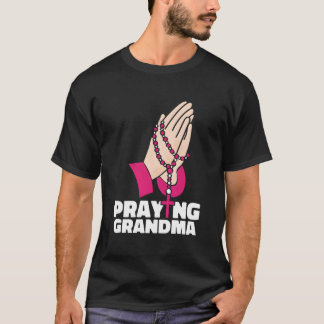 Camiseta Abuela rezando Abuela Cristianismo Cristiano