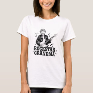 Camiseta Abuela Rockstar - Diseño de música divertida y ret