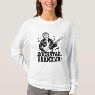 Camiseta Abuela Rockstar - Diseño de música divertida y ret
