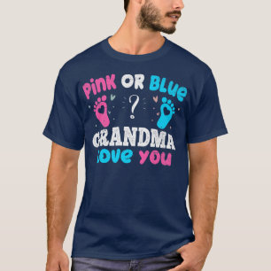 Camiseta Abuela Rosa O Azul Ama A Su Fiesta Bebé Género R