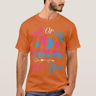 Camiseta Abuela rosa o azul ama a tu mujer reveladora de gé