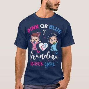 Camiseta Abuela rosa o azul ama a tu mujer reveladora de gé