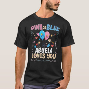 Camiseta Abuela rosa o azul te ama a tu abuela española