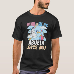 Camiseta Abuela rosa o azul te ama a tu abuela española