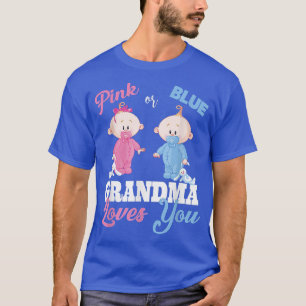 Camiseta Abuela rosa o azul te ama el examen de género 