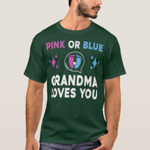 Camiseta Abuela Rosa O Azul Te Ama El Género De La Niña Rev