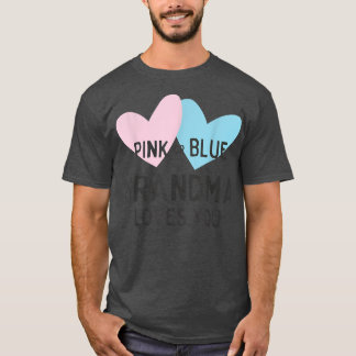 Camiseta Abuela rosa o azul te ama el género revelan T-Shi