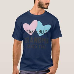Camiseta Abuela rosa o azul te ama el género revelan T-Shi