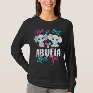 Camiseta Abuela Rosa O Azul Te Ama Elefantes Nene Gende