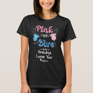 Camiseta Abuela Rosa O Azul Te Ama Fiesta De Revelación De 