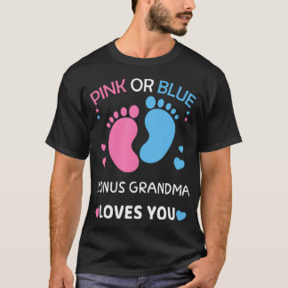 Camiseta Abuela Rosa O Azul Te Ama Género Revelada
