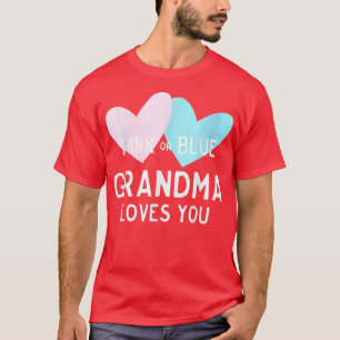 Camiseta Abuela rosa o azul te ama por revelación de género