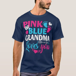 Camiseta Abuela Rosa O Azul Te Ama, Revelación De Género