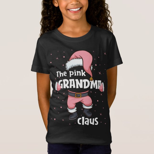 Camiseta Abuela Rosa Santa Claus Navidades casamenteros (Anverso)