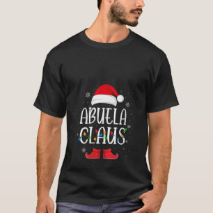 Camiseta Abuela Santa Claus Gorra con Navidades brillantes