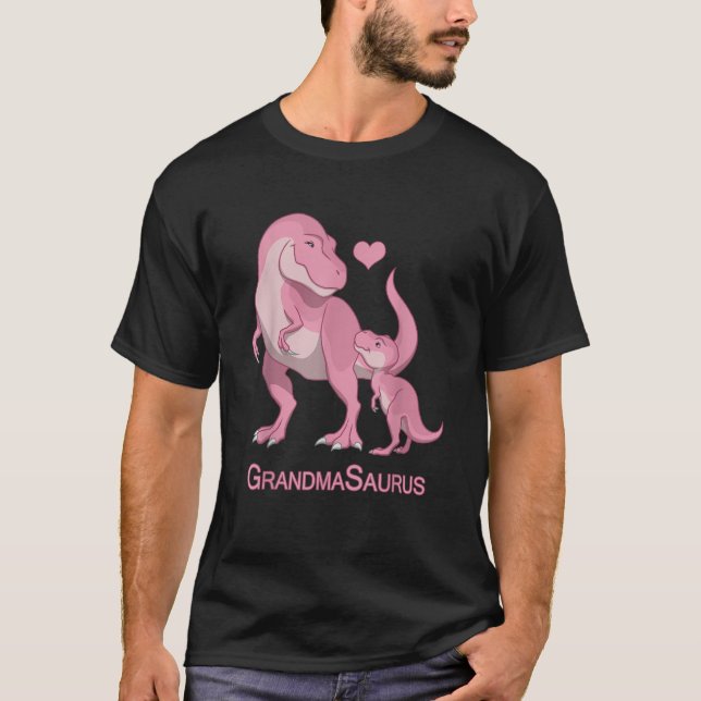 Camiseta Abuela Saurus Grammy Baby Chica T Rex Dinosaurios (Anverso)