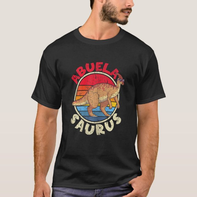 Camiseta Abuela Saurus I Parasaurolophus I Family Mating (Anverso)