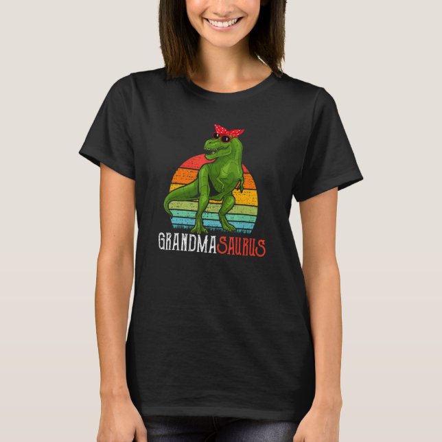 Camiseta Abuela Saurus Rex Dinosaurio Abuela Mujeres 1 (Anverso)