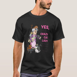 Camiseta Abuela Sí, soy la loca de los gatos abuelo