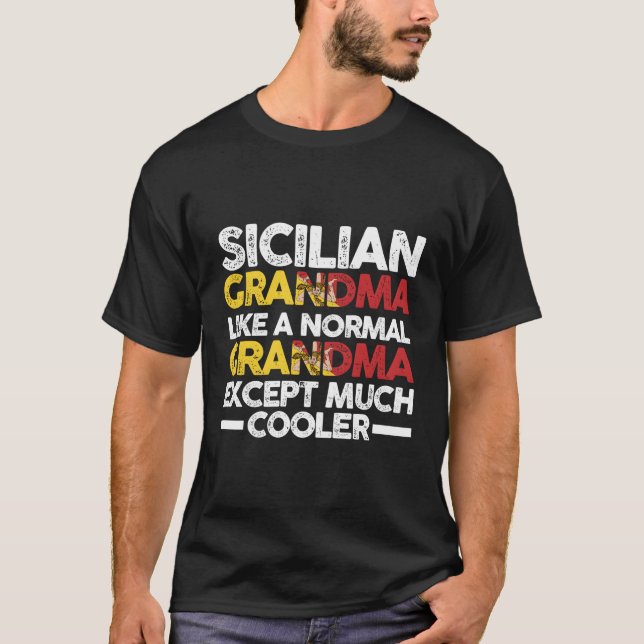 Camiseta Abuela siciliana Sicilia (Anverso)