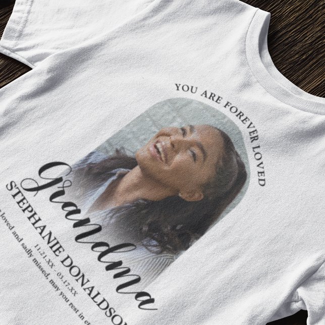 Camiseta Abuela siempre querida | Foto Memorial T-Shirt (Subido por el creador)