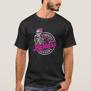 Camiseta Abuela Skeleton Genial con Gafas de Sol y Diversió