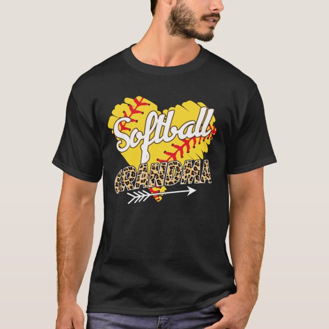 Camiseta Abuela Softball, Diseños De Softbol Para Mujeres (Anverso)