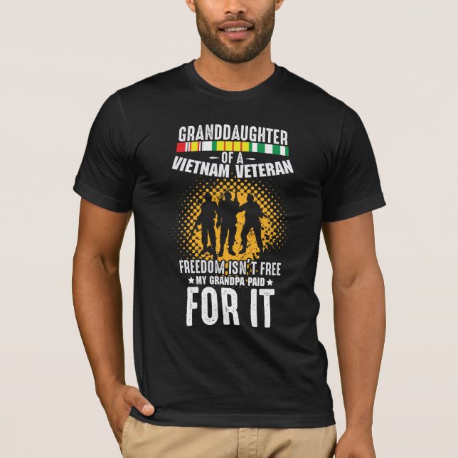 Camiseta Abuela soldado veterana de Vietnam (Anverso)