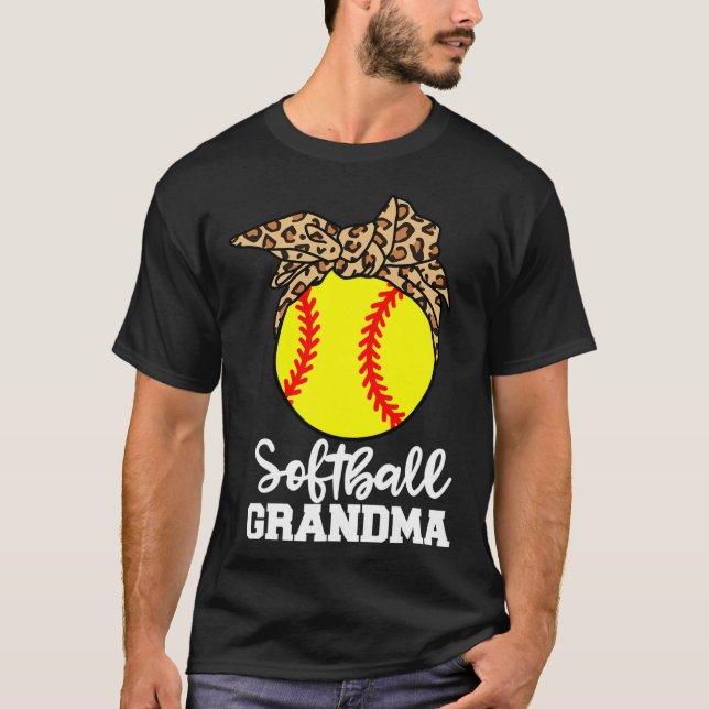 Camiseta Abuela suave divertida leopardo Abuela  (Anverso)