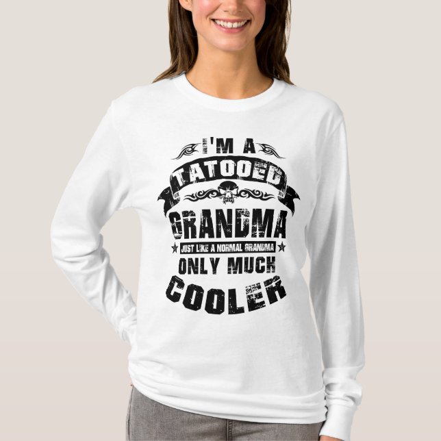 Camiseta Abuela tatuada (Anverso)