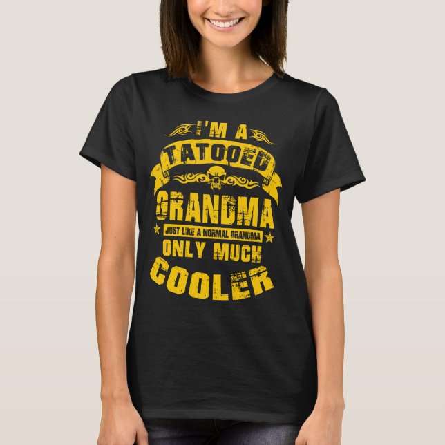 Camiseta Abuela tatuada (Anverso)