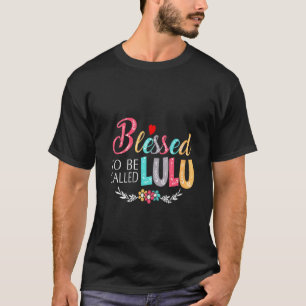 Camiseta Abuela Tee Bendecida Por Ser Llamada Lulu Colo