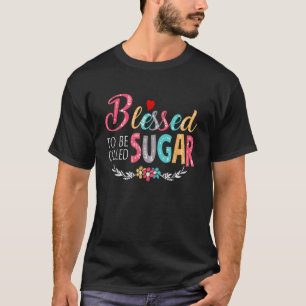 Camiseta Abuela Tee Blesst a ser llamada Sugar Colorful ar