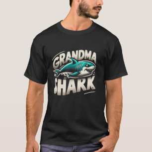 Camiseta Abuela Tiburón Divertido Tiburón Familia Combinada