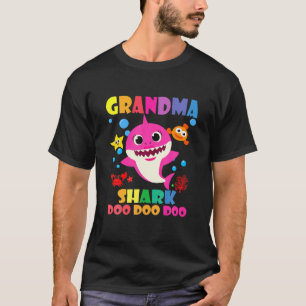 Camiseta Abuela Tiburón Doo Doo Graciosa Bebé Mami Papi N