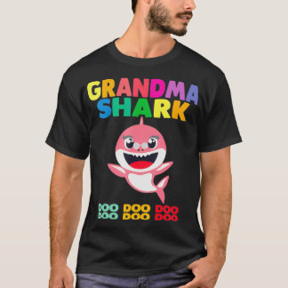 Camiseta Abuela Tiburón Regalo Bebé Cute Tiburón Diseño Fam
