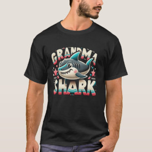 Camiseta Abuela Tiburón y su divertida familia de igual tib