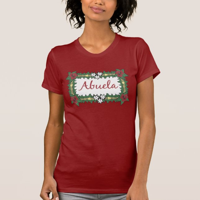 Camiseta Abuela tropical (Anverso)