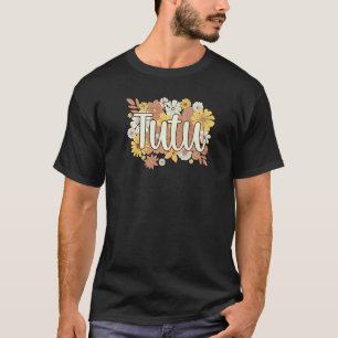 Camiseta Abuela Tutu Flores Abuela Tutu