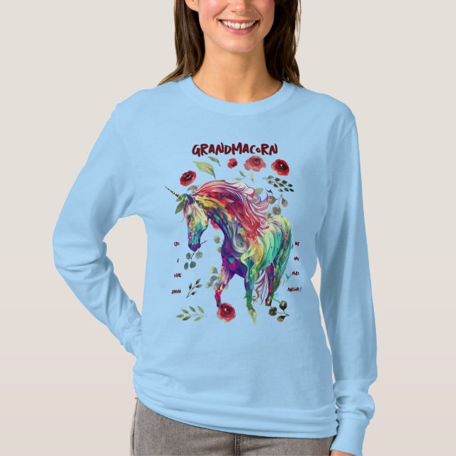 Camiseta Abuela Unicorn (Anverso)