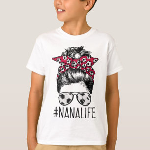 Camiseta Abuela Vida Fútbol Abuela Día de las Madres Moño D