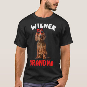 Camiseta Abuela vienesa Diabinue Dachshund Abuela Doxie Dog