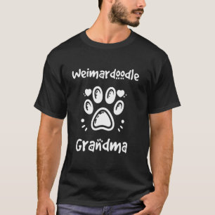 Camiseta Abuela Weimardoodle Poodle Weimaraner Mezcla Grand