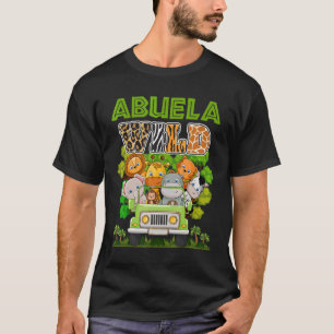 Camiseta Abuela Wild Zoo Tema Cumpleaños Camión Safari Jung