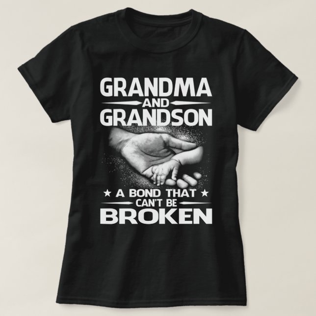 Camiseta Abuela y nieto un bono que no se puede romper (Diseño del anverso)
